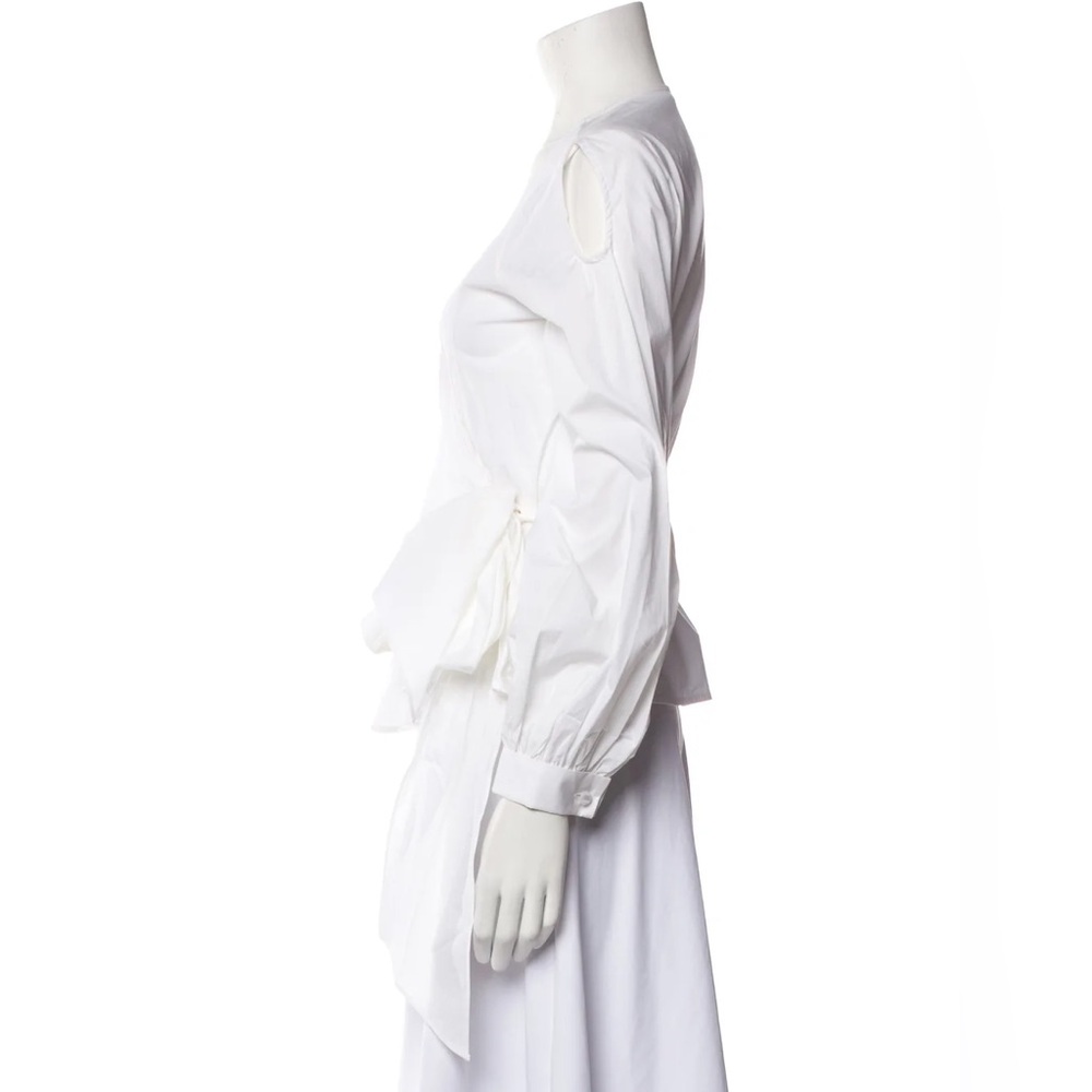 Anne Fontaine Long Sleeve Wrap Blouse - Picture 3 of 4